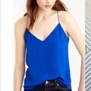 J. Crew Royal Blue Camisole Blouse